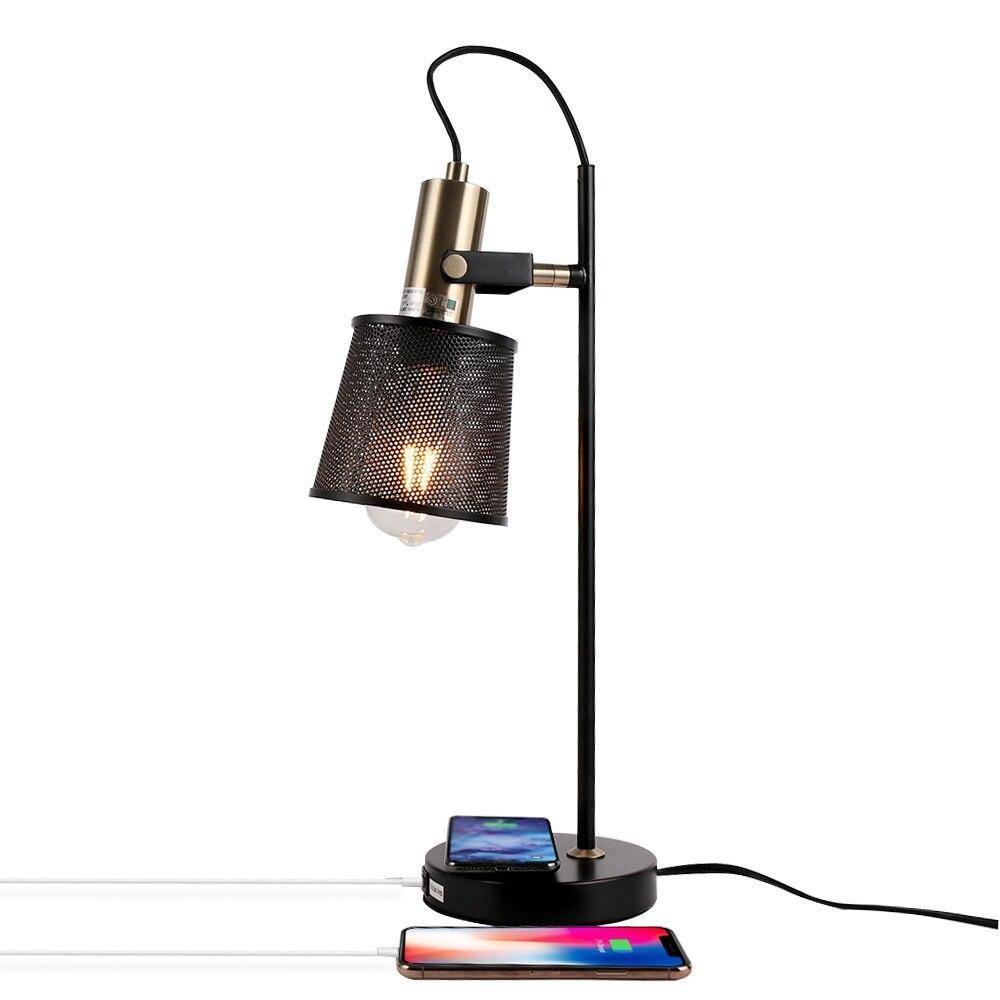 Lampe de table de chevet avec port USB, Je commande !