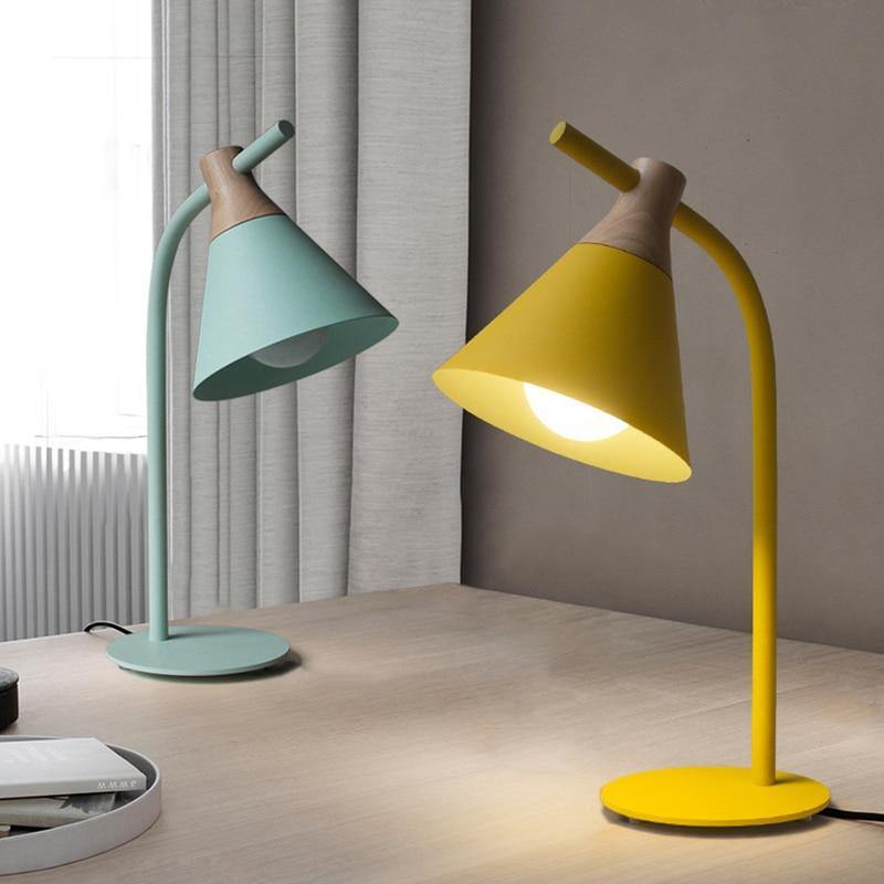 Lampe de Bureau Design Bois